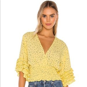 Faithful the Brand Gisela Yellow Top Size XS